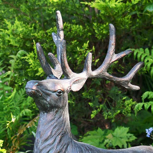 Home & Garden UK Elegant Stag Garden Statue image 1