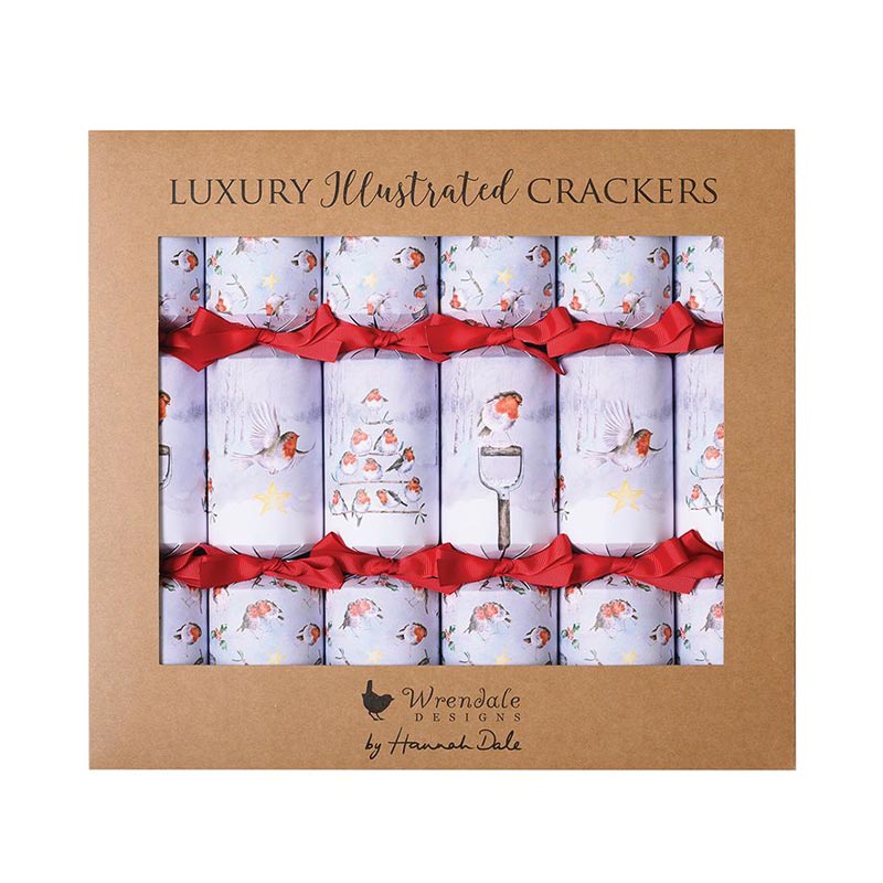 Wrendale Designs 6 Season's Tweetings Crackers image 0