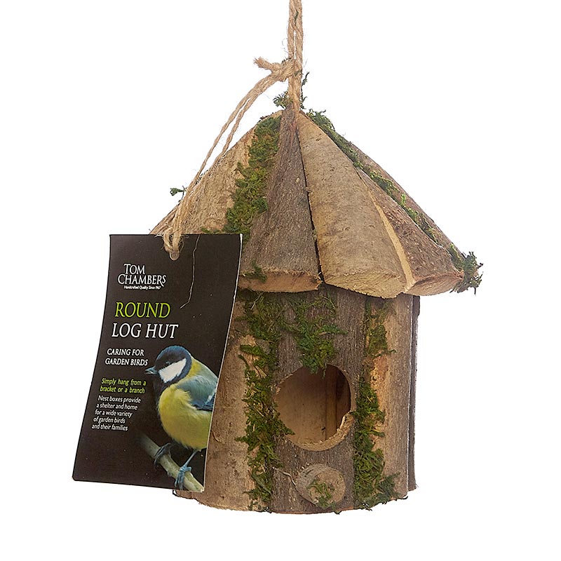 Tom Chambers Round Log Hut Nest Box image 0