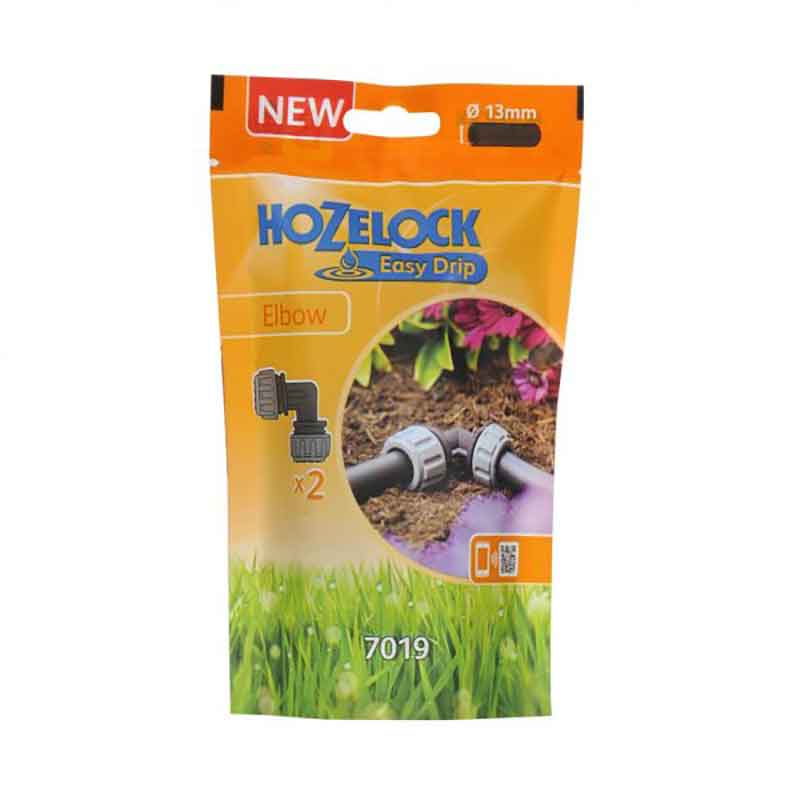 Hozelock Easy Drip Elbow Connectors (Pack of 2) image 0