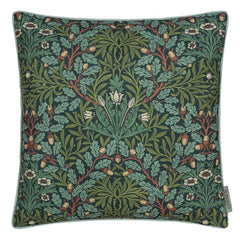 Morris & Co Multi Acorn Piped Outdoor Cushion, 45 x 45cm - Thyme / Forest image 0