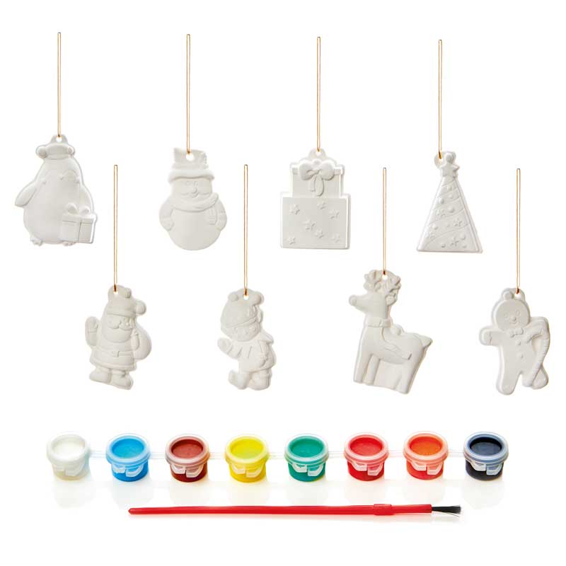 Premier Paint Your Own Christmas Decorations (Pack of 8) image 0