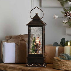 Festive Santa Scene Water Spinner image 0