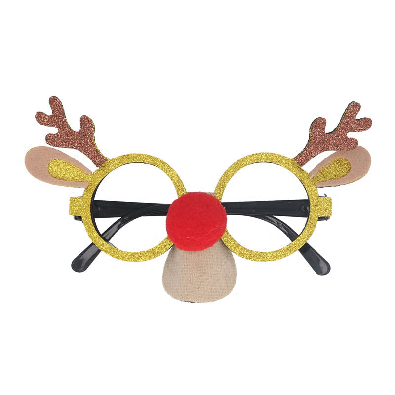 Gisela Graham Reindeer Face Glasses image 0