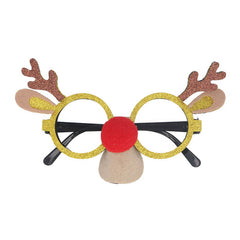 Gisela Graham Reindeer Face Glasses image 0