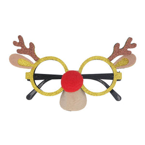 Gisela Graham Reindeer Face Glasses image 0