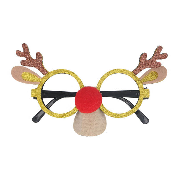 Gisela Graham Reindeer Face Glasses image 0