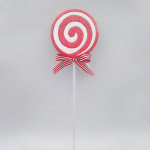Festive Red & White Candy Cane Stem image 0