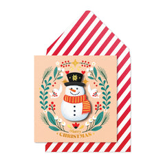 Tache Snowman Christmas Card image 0