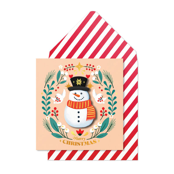 Tache Snowman Christmas Card image 0