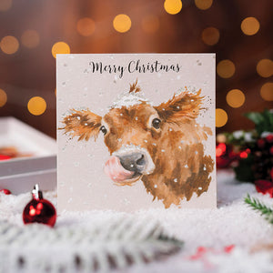 Wrendale Designs Luxury Boxed Cards - First Taste Of Snow (Pack of 8) image 0