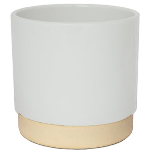 Ivyline Enos Indoor Plant Pot Range - White, 13cm image