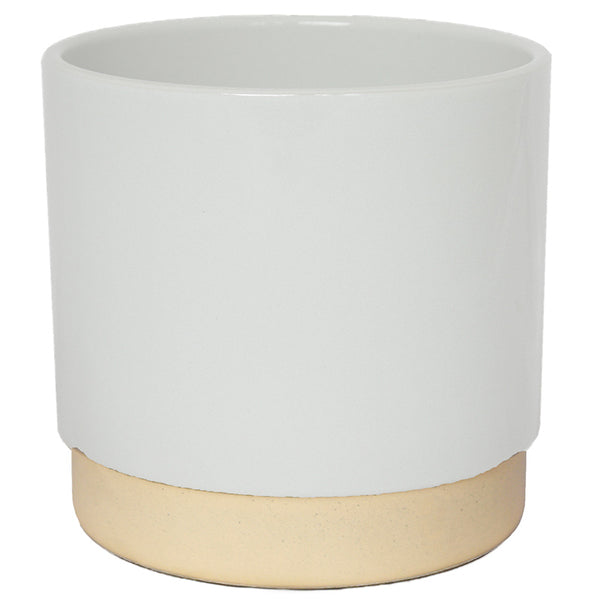 Ivyline Enos Indoor Plant Pot Range - White, 13cm image