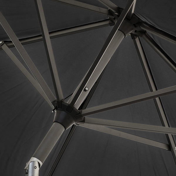 Platinum Riva 3m Round Crank & Tilt Parasol – Anthracite image 7