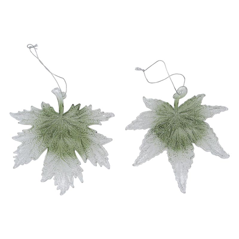 Gisela Graham Green Hanging Leaf (Assorted Designs) image 0