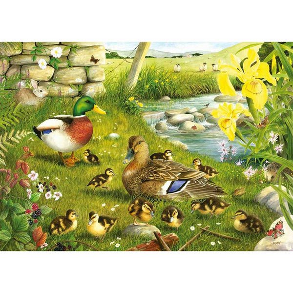 House of Puzzles Ducks To Water Big 500 Piece Jigsaw Puzzle image 0