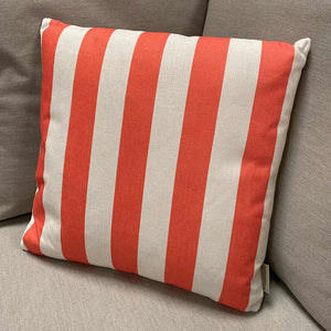 Bramblecrest Square Scatter Cushion, 45 x 45cm â€“ Burnt Orange Stripe image 0