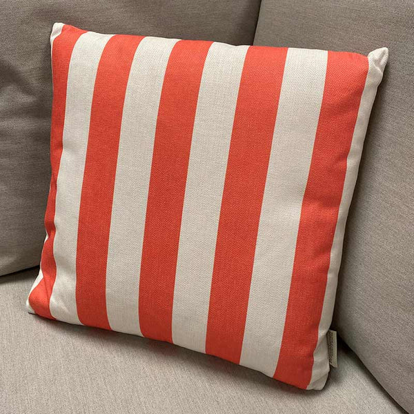 Bramblecrest Square Scatter Cushion, 45 x 45cm â€“ Burnt Orange Stripe image 0