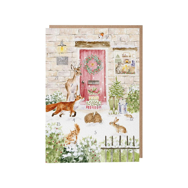 Wrendale Designs Christmas Cottage Advent Calendar Card image 0