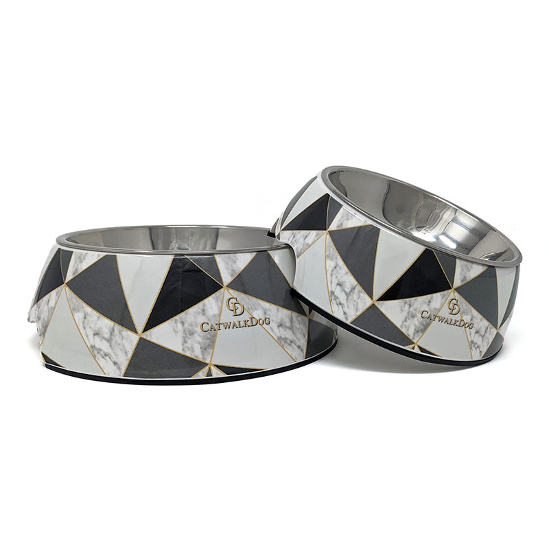 CatwalkDog Geo-Deco 2-in-1 Dog Bowl image 0