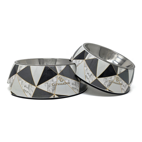 CatwalkDog Geo-Deco 2-in-1 Dog Bowl image 1