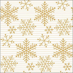 Ambiente Paper Napkins - Gold Falling Crystals (Pack of 20) image 0