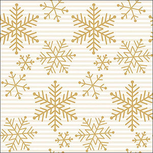 Ambiente Paper Napkins - Gold Falling Crystals (Pack of 20) image 0