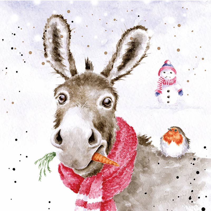 Wrendale Designs Boxed Cards - Muletide Greetings (Pack of 8) image 0