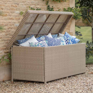 Bramblecrest Chedworth Sandstone Cushion Storage Box with Liner - Large image 0