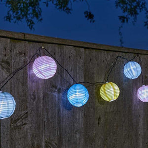 Smart Solar Chinese Lantern String Light image 0