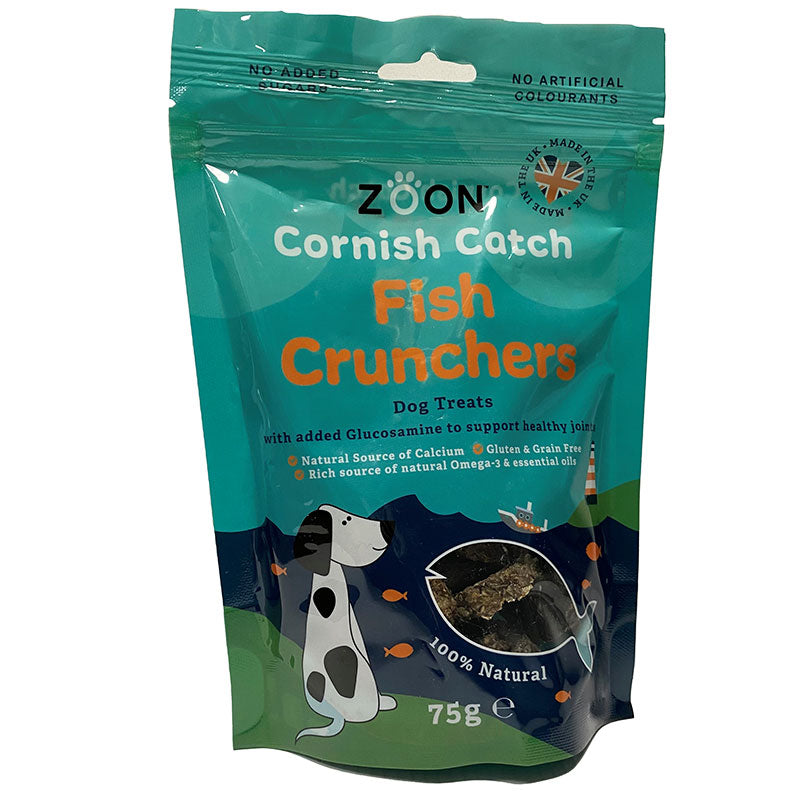 Zoon Cornish Catch Fish Crunchers Dog Treats image 0