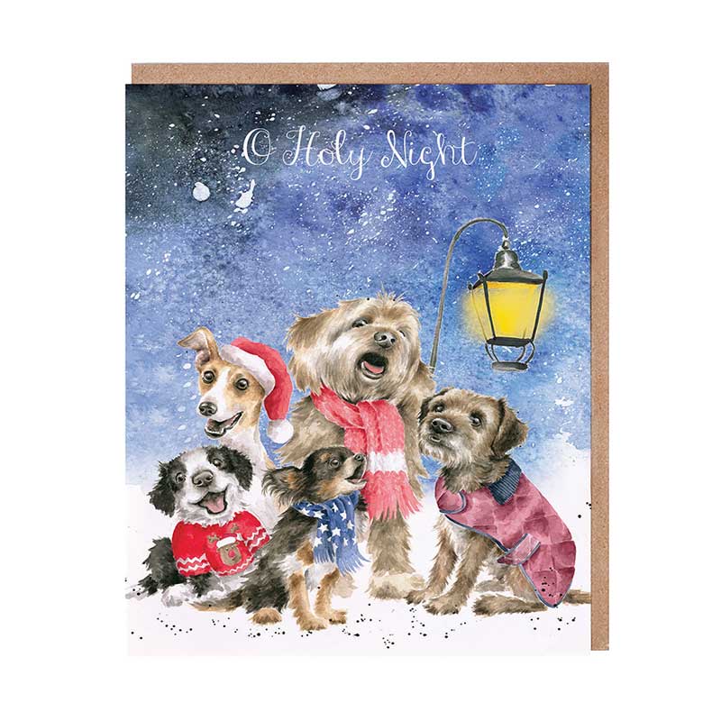 Wrendale Designs Notecard Pack - O Holy Night (Pack of 8) image 0