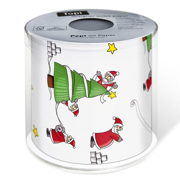 Topi Santas So Busy Novelty Toilet Paper Roll image 0