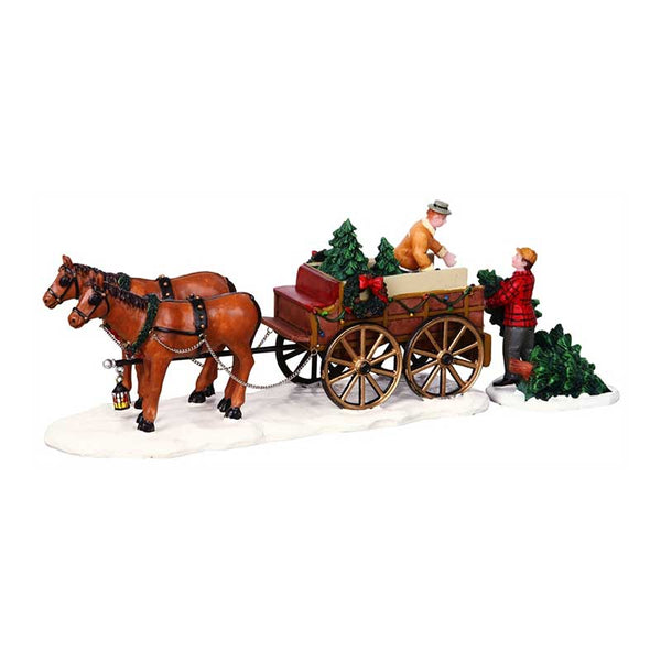 Lemax Christmas Tree Wagon (Set of 2) image 2
