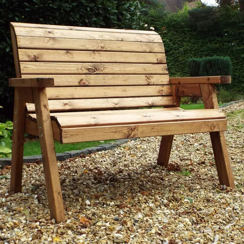 Charles Taylor Winchester Traditional Wooden Two-Seater Garden Bench (Requires Assembly) image 0