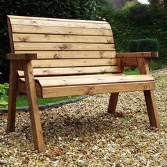 Charles Taylor Winchester Traditional Wooden Two-Seater Garden Bench (Requires Assembly) image 0