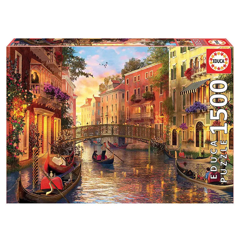 Sunset in Venice 1,500 Piece Jigsaw Puzzle image 0