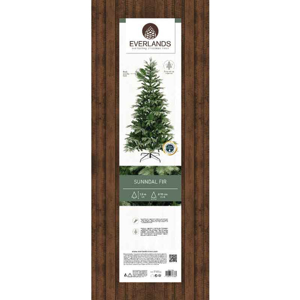 Everlands Sunndal Fir Artificial Christmas Tree - 5ft / 1.5m image 4