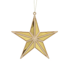 Gisela Graham Gold Acrylic &amp; Gold Mirror 5-Point Star image 1