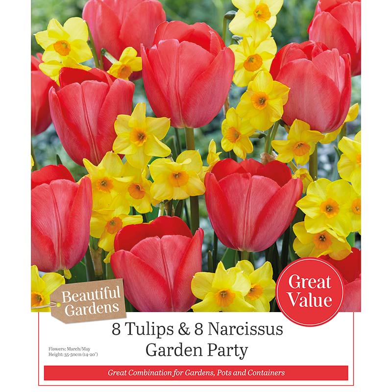 Tulip & Daffodil ‘Garden Party’ Mix (16 Bulbs) image 0