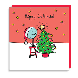 Lucilla Lavender Star On Tree Christmas Card image 0