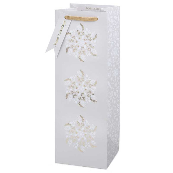 Tom Smith Classic Christmas Foliage Bottle Bag image 0