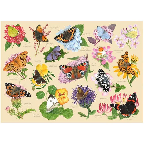 House of Puzzles Garden Butterflies 1000 Piece Jigsaw Puzzle image 0