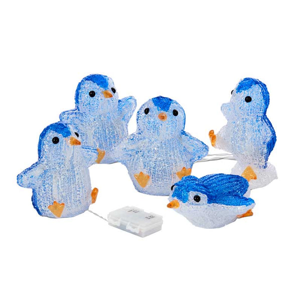 Three Kings InLit Ice Penguins (Set of 5) image 1