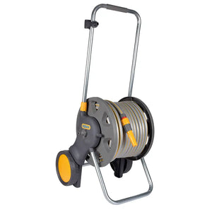 Hozelock Assembled 60m Hose Cart with 50m of 12.5mm hose & nozzle (Large Wheels) image 0