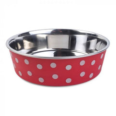 Zoon Red Polka Bella Dog Bowl image 0