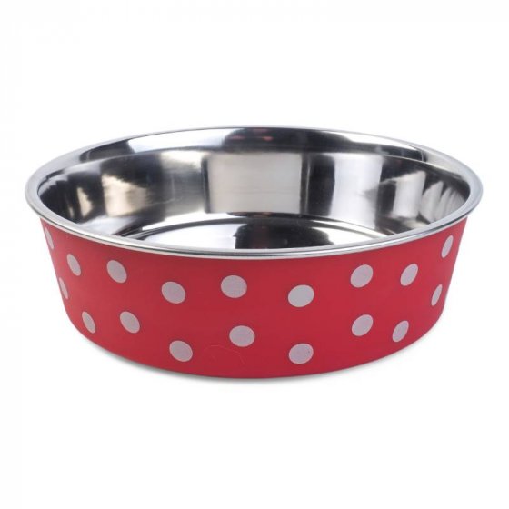 Zoon Red Polka Bella Dog Bowl image 0
