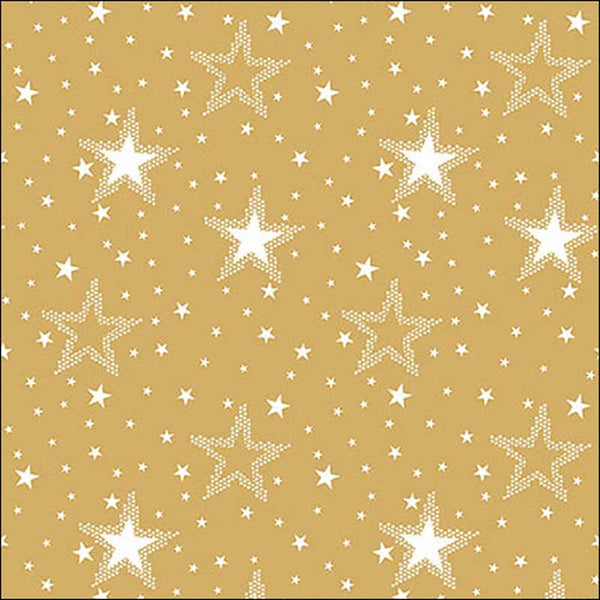 Ambiente Paper Napkins - White & Gold Night Sky (Pack of 20) image 0