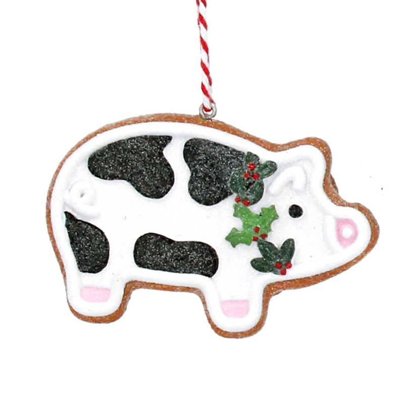 Gisela Graham Resin Gingerbread Pig image 0
