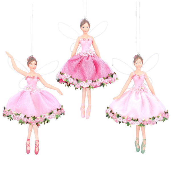 Gisela Graham Resin Pink Hydrangea Fairy (Assorted Designs) image 0